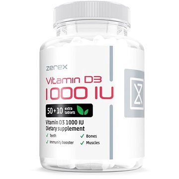 Obrázok Zerex Vitamín D 1000 IU 60 tabliet