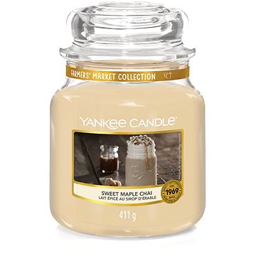 Obrázok Yankee Candle Sweet Maple Chai vonná sviečka Classic stredná 411 g