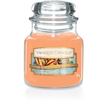 Obrázok Yankee Candle Grilled Peaches & Vanilla vonná sviečka Classic malá 104 g