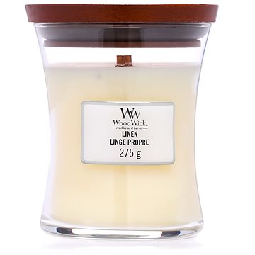 Obrázok WOODWICK Linen Medium Candle 275 g (5038581057873)