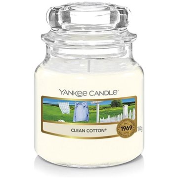 Obrázok Yankee Candle Clean Cotton vonná sviečka 104 g Classic malá 