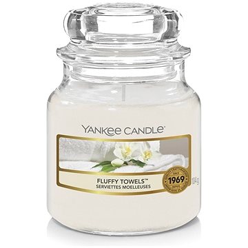 Obrázok Yankee Candle Fluffy Towels vonná sviečka 104 g Classic malá 