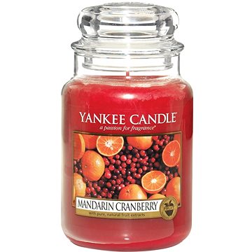 Obrázok Vonná sviečka Yankee Candle Mandarínky s brusnicami, doba horenia 110 - 150 hodín