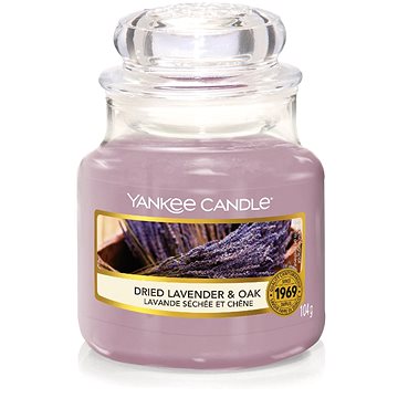 Obrázok Yankee Candle Dried Lavender & Oak vonná sviečka Classic malá 104 g