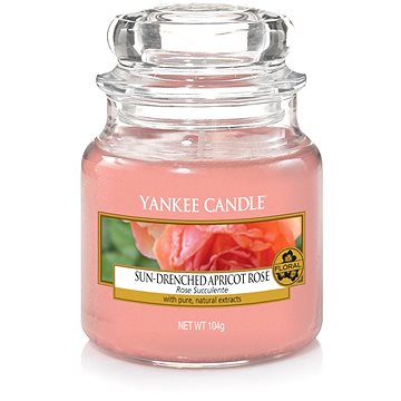 Obrázok Yankee Candle Sun-Drenched Apricot Rose vonná sviečka 104 g Classic malá 