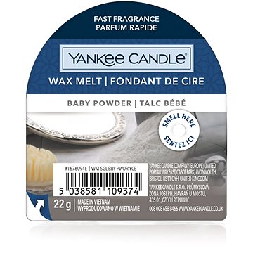 Obrázok YANKEE CANDLE Baby Powder 22 g (5038581109374)