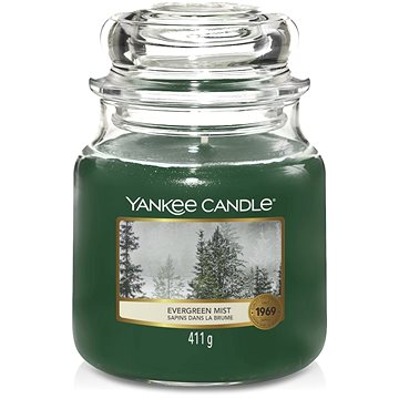 Obrázok Yankee Candle Evergreen Mist vonná sviečka Classic stredná 411 g