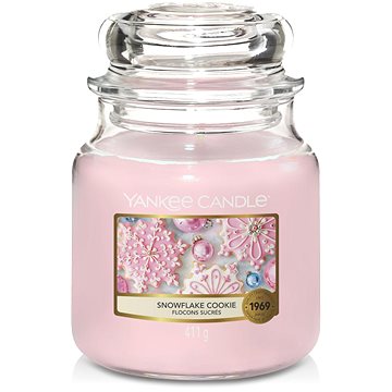 Obrázok Yankee Candle Snowflake Cookie vonná sviečka 411 g Classic stredná 