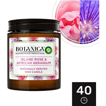 Obrázok AIR WICK Botanica Exotická ruža a africká pelargónia 205 g (5999109541161)