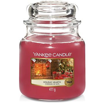 Obrázok Yankee Candle vonná sviečka Holiday Hearth Classic stredná