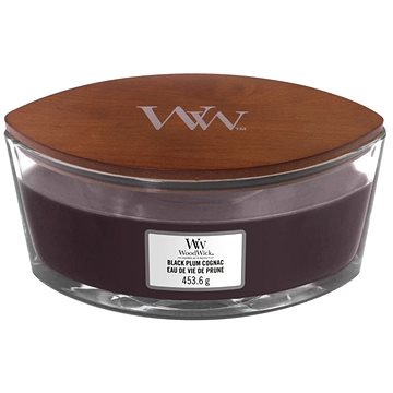 Obrázok WoodWick Vonná svíčka WoodWick - Black Plum Cognac 454g