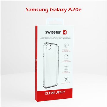 Obrázok Swissten POUZDRO CLEAR JELLY SAMSUNG A202 GALAXY A20e TRANSPARENTNÍ, 32801795