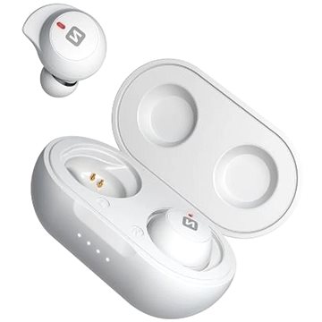 Obrázok SWISSTEN BLUETOOTH TWS SLUCHÁTKA STONEBUDS BÍLÁ