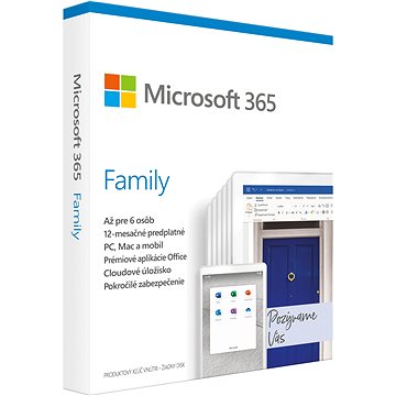 Obrázok Microsoft 365 Family SK (BOX) (6GQ-01165)