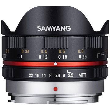 Obrázok Samyang 7,5 mm F3,5 MFT (Black) (F1230109101)