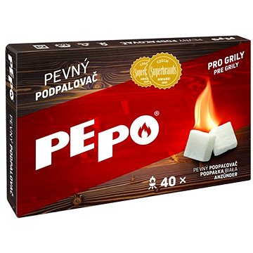 Obrázok PE-PO Pevný podpaľovač krabička, 40 podpalov