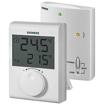 Obrázok Siemens RDH100 RF/SET Bezdrôtový digitálny priestorový termostat s kolieskom (RDH100RF/SET)