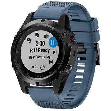 Obrázok Tactical 683 Silikonový Řemínek pro Garmin Fenix 5X/6X QuickFit 26mm Rock Cyan