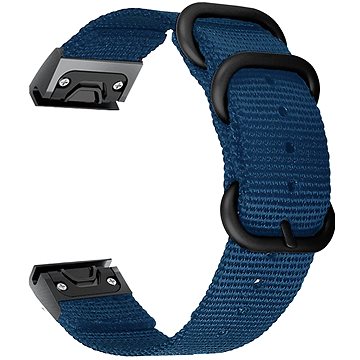 Obrázok Tactical 672 Nylonový Řemínek pro Garmin Fenix 5/6 QuickFit 22mm Blue