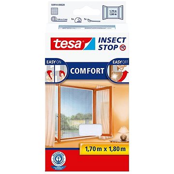 Obrázok Sieťka proti hmyzu tesa Insect Stop Comfort 55914-20, (d x š) 1700 mm x 1800 mm, biela