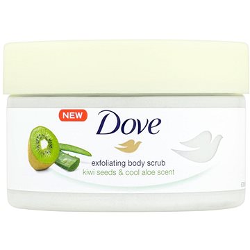 Obrázok Dove Exfoliating Body Scrub Kiwi Seeds & Cool Aloe zjemňujúci telový peeling  225 ml