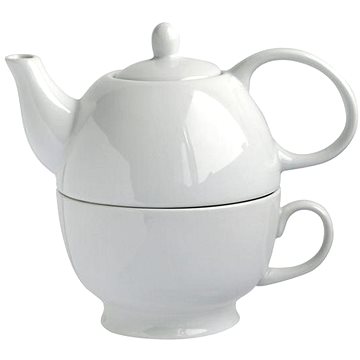 Obrázok TORO Kanvička na čaj 480 ml so šálkou 320 ml, 2 v 1, porcelán