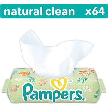 Obrázok Pampers Natural Clean (64 ks) (4015400636830)