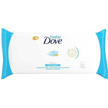 Obrázok DOVE BABY Rich Moisture vlhčené ubrousky 50 ks (8710908657559)