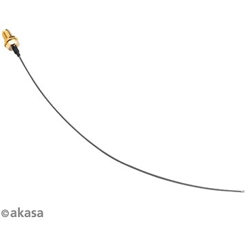 Obrázok AKASA I-PEX MHF4L na RP-SMA F Pigtail Cable 22 cm A-ATC01-220GR