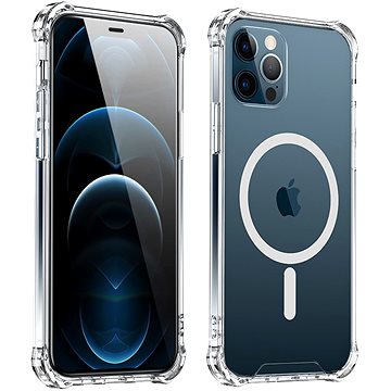 Obrázok USAMS US-BH718 Magnetic Ochranný Kryt pro iPhone 12/12 Pro Transparent