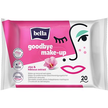 Obrázok BELLA Make-up odličovacie vlhčené obrúsky, 20 ks