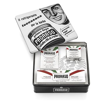 Obrázok Proraso Sensitive sada na holenie, Proraso Sensitive krém na citlivú pokožku v tube 150 ml + Proraso krém pred a po holení pre citlivú pokožku 100 ml 