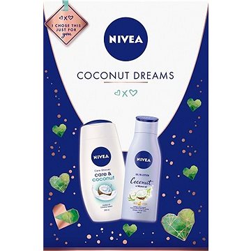 Obrázok Nivea Care & Coconut pre ženy sprchovací krém 250 ml + telové mlieko Coconut & Monoi Oil 200 ml