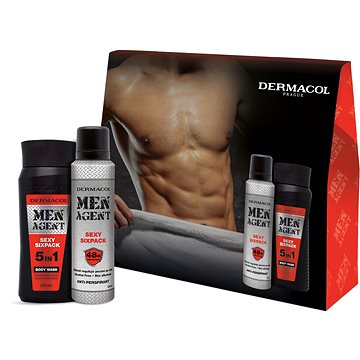 Obrázok Dermacol Men Agent Sexy Sixpack Sprchovací gél sprchovací gél 5v1 250 ml + antiperspirant 150 ml