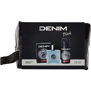 Obrázok Denim Black darčeková sada III.  voda po holení 100 ml + deodorant v spreji 150 ml + taštička 1 ks