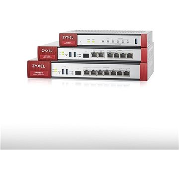 Obrázok Zyxel VPN300 Advanced VPN Firewall, 300x VPN (IPSec/L2TP), 7x WAN/LAN/DMZ, 1x SFP, Wireless Controller