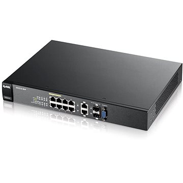 Obrázok ZyXEL GS2210-8HP, 8x Gigabit metal + 2x Gigabit dual personality, 10-port Managed Layer2 + Gigabit Ethernet switch