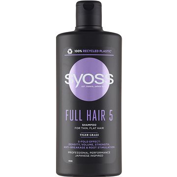 Obrázok SYOSS Full Hair 5/Volume Booster Shampoo - pro zvýšení hustoty a objemu vlasů 500 ml