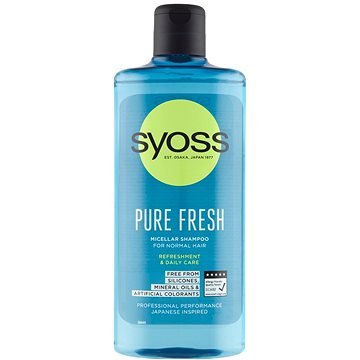 Obrázok Syoss Pure Fresh osviežujúci micelárny šampón pre normálne vlasy  500 ml