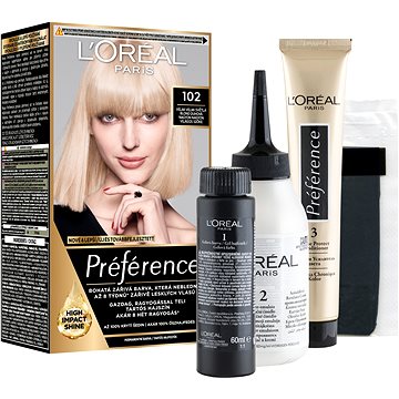 Obrázok L'ORÉAL PARIS Feri Préférence 102 veľmi veľmi svetlá blond dúhová (3600521434772)