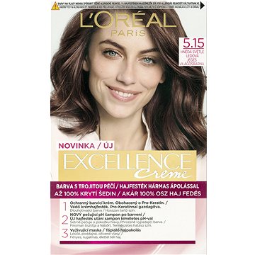 Obrázok L'ORÉAL EXCELLENCE Creme 5.15 Hnedá svetlá ledová (3600523006304)