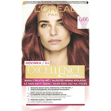 Obrázok L'ORÉAL PARIS Excellence Creme 6.66 intenzívna červená (3600523425570)