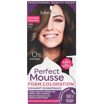 Obrázok SCHWARZKOPF PERFECT MOUSE 500 - Stredne hnedý 35 ml (3838824222905)