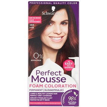 Obrázok SCHWARZKOPF PERFECT MOUSE 388 - Tmavo červenohnedý 35 ml (3838824222967)