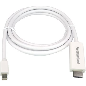 Obrázok PremiumCord mini DisplayPort - HDMI prepojovací, tienený, 1 m (8592220010744)