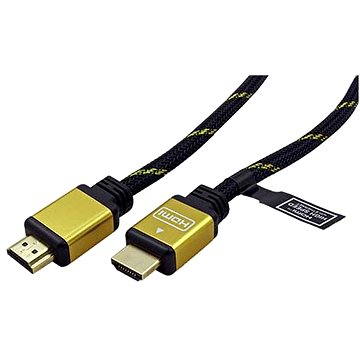 Obrázok ROLINE HDMI Gold High Speed s Ethernetom (HDMI M HDMI M), pozlátené konektory, 10m (11045506)