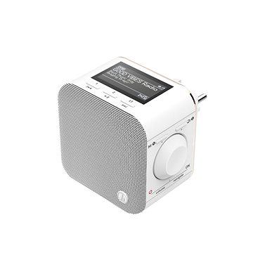 Obrázok DAB+ rádio do zásuvky Hama DR40BT-PlugIn, AUX, Bluetooth, biela