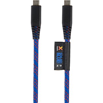 Obrázok USB-C nabíjací kábel Xtorm Solid Blue CS031 modrý extra odolný