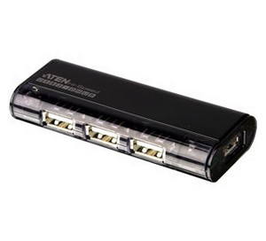 Obrázok ATEN USB 2.0 hub, 4port, magnetický, SILVER UH-284