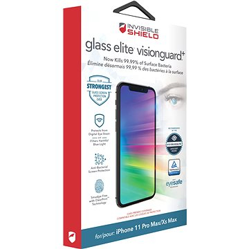 Obrázok Zagg InvisibleShield Antibacterial Glass Elite VisionGuard+ pre Apple iPhone 11 Pro Max/XS Max (ZG200103882)